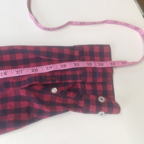 Gap Size Large Blue and Red Checkered Long Sleeved Button Down - Picture 9 of 16